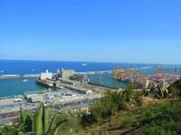 Blick auf den Hafen von Barcelona