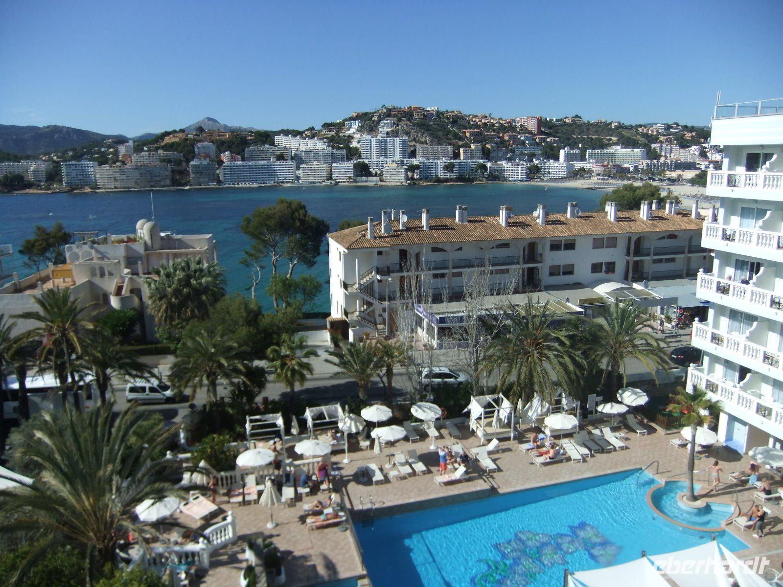 Blick von der Hotelterrasse