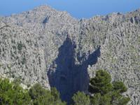 Blick auf die Felsenschlucht von 