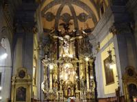 Soller - Pfarrkirche , Blick auf den Altar