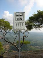 Genaue Zeiten für Busse und LKW hinauf und hinab