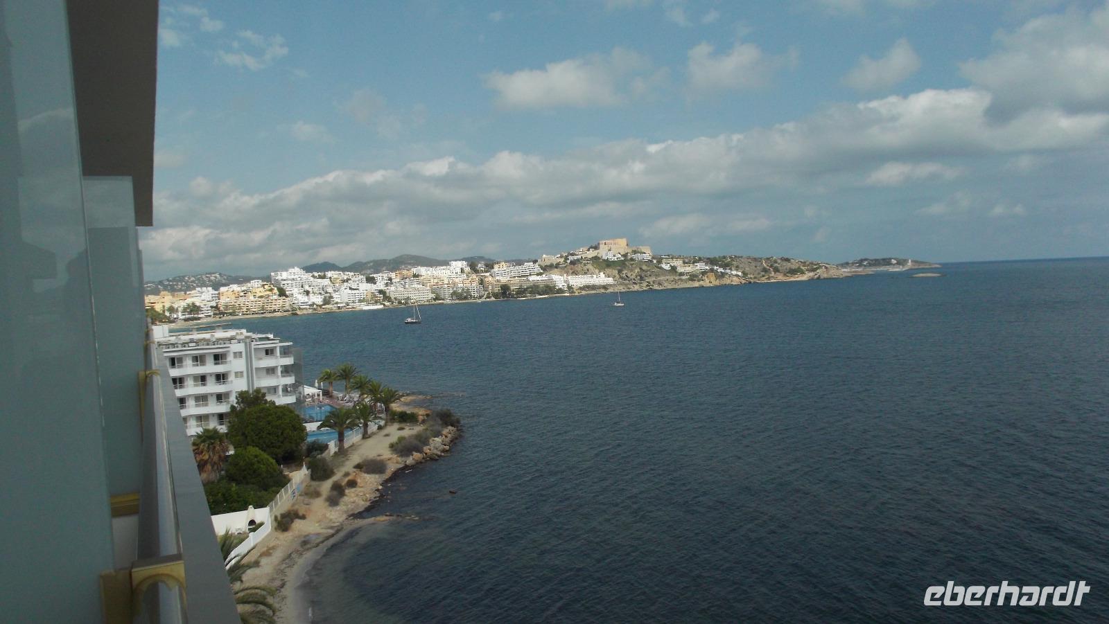 Ibiza - Blick von dem Balkon des Hotels Torre del Mar 
