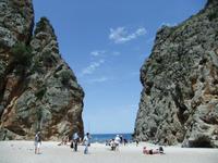 Die bekannte Badebucht von Sa Calobra