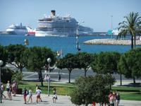 Oft legen in Palma Kreuzfahrtschiffe an