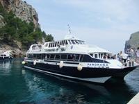 Ankunft mit dem Boot in Sa Calobra