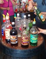 ... und Verkostung von lokalen Köstlichkeiten in flüssiger Form :)