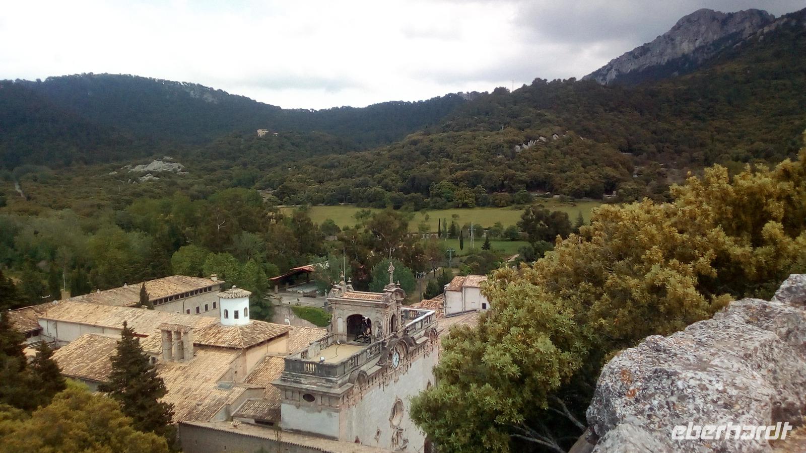 Letzter Höhepunkt unserer Reise: Blick aufs Kloster Lluc