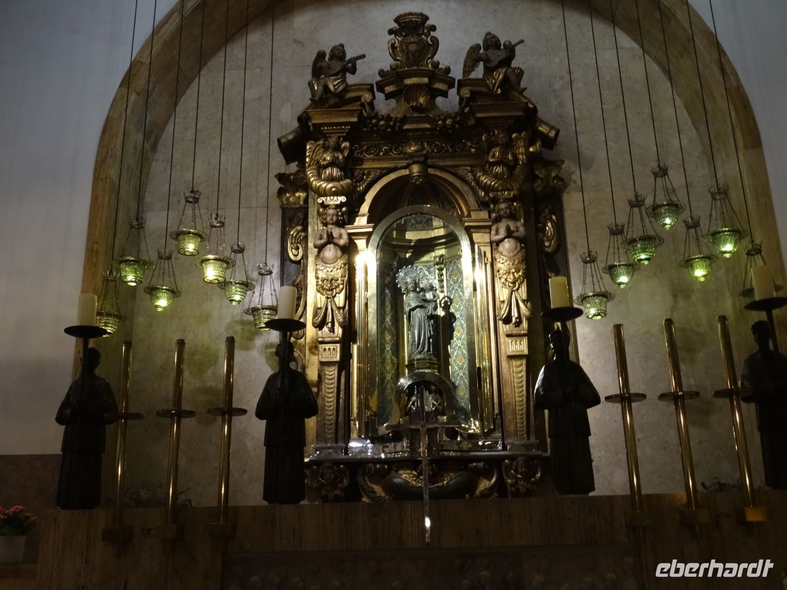 die Madonna von Lluc in der Kirche des Klosters