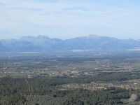 Blick Klosterberg Randa Tramuntana Gebirge