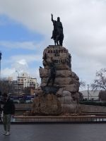Reiterstatue von König Jaume I.auf der Plaza de España - Palma de Mallorca