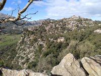 Ausblicke auf die Berge vom Wahlfahrt Kloster Lluc - Mallorca