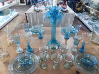 Glasmanufaktur Gordiola - Blaue Serie mit dem Kerzenständer - Mallorca