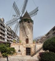 Windmühle mitten in Palma de Mallorca
