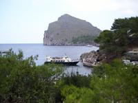 Schiff vor Sa Calobra