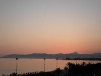 ein Sonnenuntergang an der Promenade