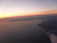 Heimflug mit Blick auf die Insel