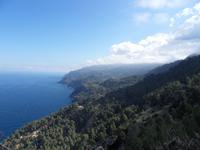 Wir genießen einen tollen Blick auf die Südwest-Küste Mallorcas