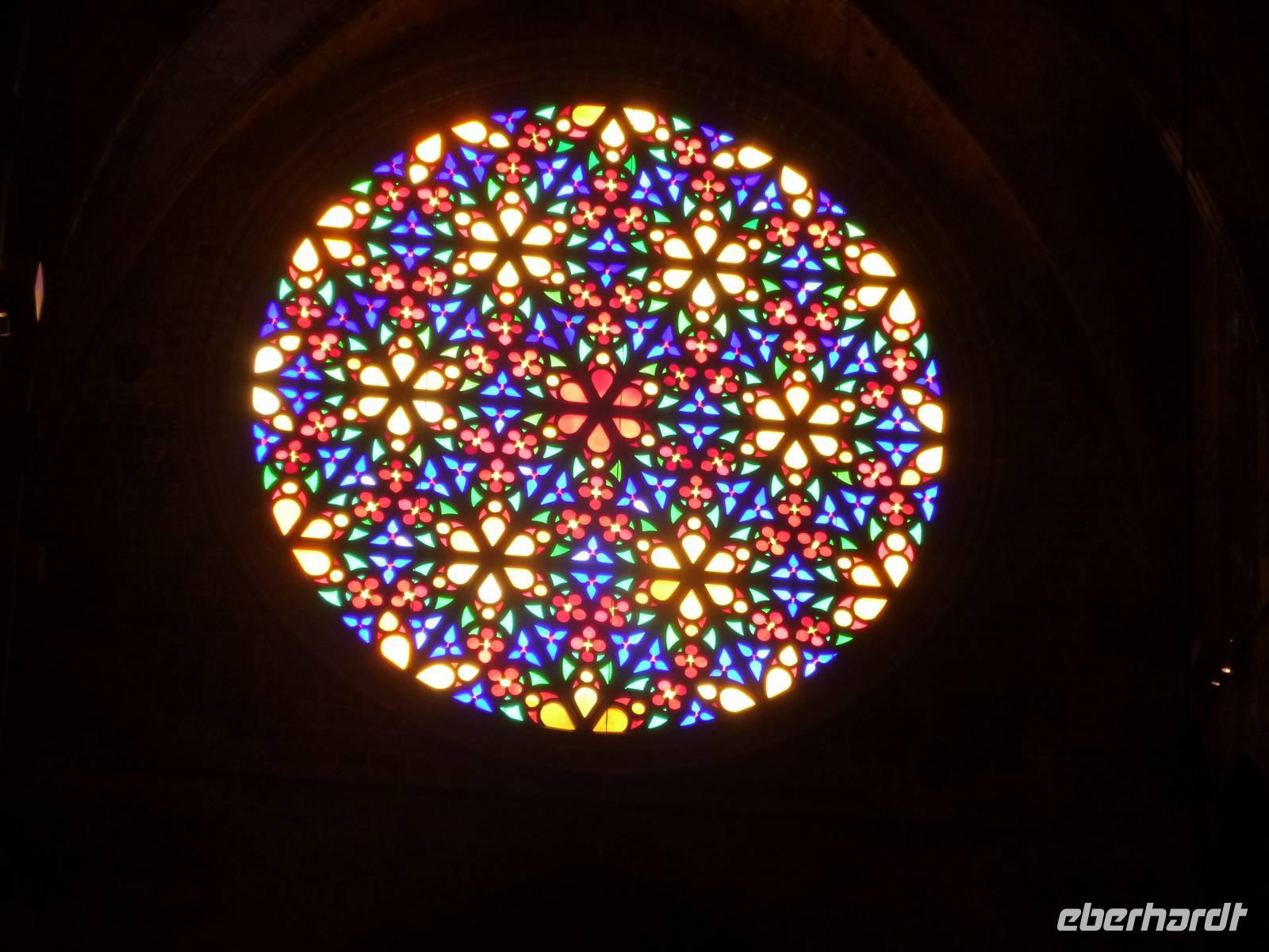 Kathedrale Palma Glasrosette