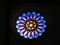 Rosette in der Klosterkirche von Valldemossa