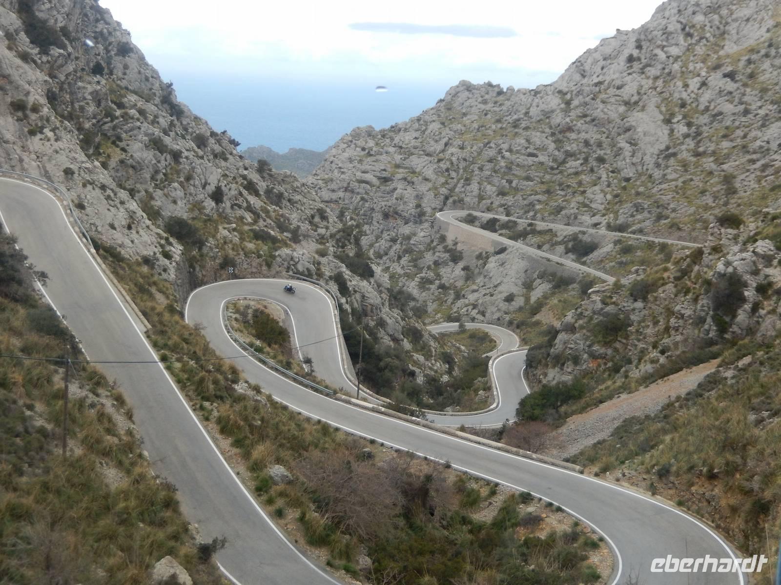 Serpentinen Tramuntana Gebirge