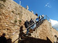 Aufstieg Stadtmauer Alcudia