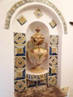 Die Fliesen und Ampfore in Karthäuserkloster in Valdemossa - Mallorca