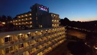 Unser Hotel am Abend