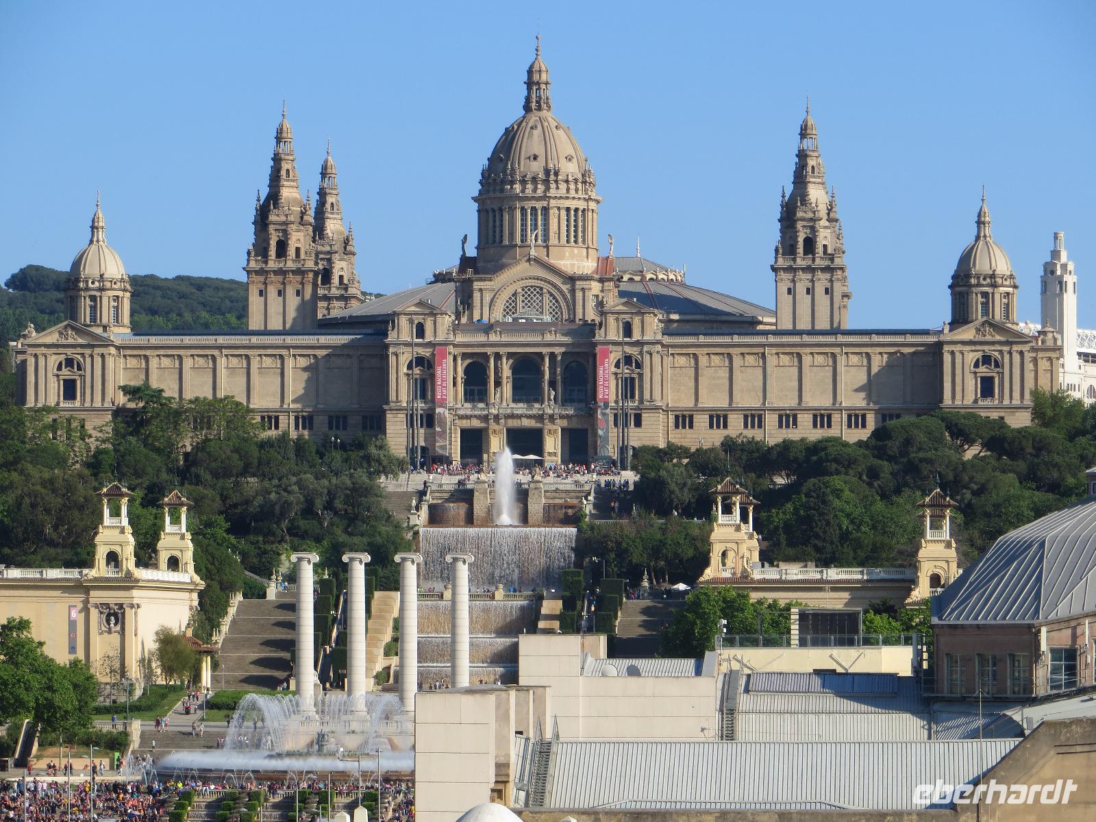 Barcelona, Nationalmuseum vom Hotel Catalunya Plaza