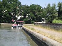 Canal du Midi. Kanalbrücke in Béziers