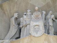 Sagrada Familia. Passionsfassade. Veronika