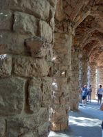 Kolonnaden im Park Güell