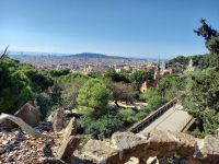 Blick über Barcelona vom Park Güell