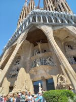 am Ausgang der Sagrada Familia