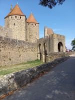 Vortor vor dem Narbonner Tor in Carcassonne