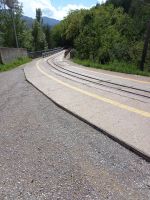 warum nicht mal mit dem Bus auf der Zugstrecke?