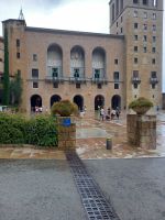 Blick zum Kloster Montserrat