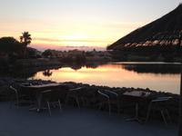 Gruissan, Blick vom Hotel auf den See