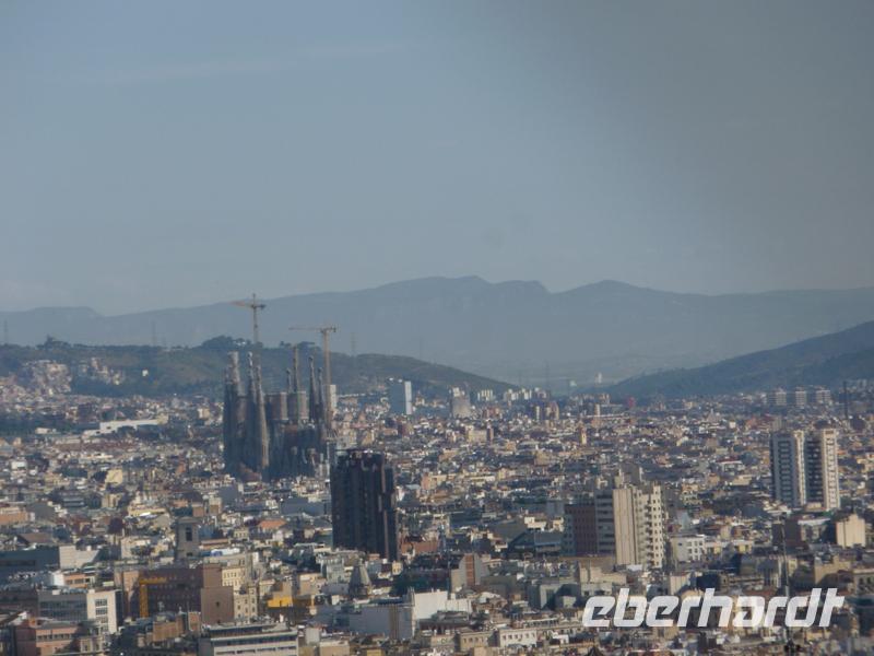 Blick vom Montjuc auf Barcelona 