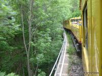 Ansicht aus dem gelben Zug 