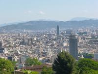 Blick vom Montjuc auf Barcelona 