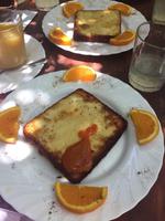 Der Käse Marlene - überbackener Ziegenkäse 