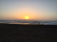 Sonnenuntergang am Strand 