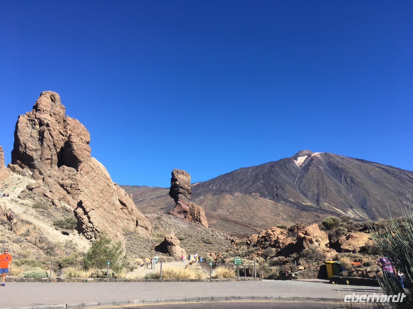 Roque de García mit Teide im Hintergrund 