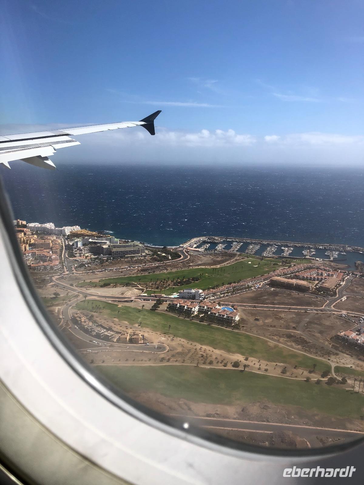 Anflug auf Teneriffa