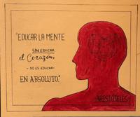 Wandbeschriftung an der Schule in Agula 