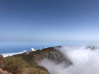 Observatorium auf La Palma über den Wolken