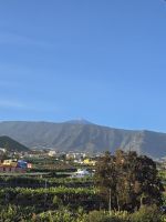 Blick vom Hotel in Puerto de la Cruz auf den Teide