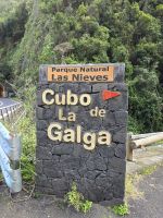 Eingang Wanderpfad Cubo de La Galga, La Palma