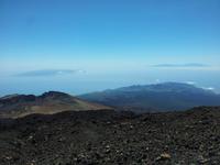 Auf dem Teide mit La Gomera, El Hierro und La Palma im Hintergrund