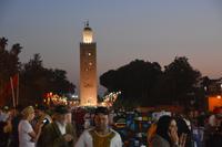 Leuchtende Koutoubia Moschee